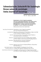 Caroline Bertron, Anne-Sophie Delval, Rudolf Farys, Mianmian Fei, Raimund Hasse, Oliver Hümbelin... - Schweizerische Zeitschrift für Soziologie