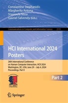 Margherita Antona, Stavroula Ntoa, Stavroula Ntoa et al, Gavriel Salvendy, Constantine Stephanidis - HCI International 2024 Posters
