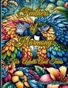 Juniper Whimsy - Feathers of Harmony A Birds Coloring Book for Adults And Teens