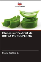 Bhanu Radhika G. - Études sur l'extrait de BUTEA MONOSPERMA