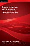 Michael H Long, Michael H. Long,  Long Michael H. - Second Language Needs Analysis