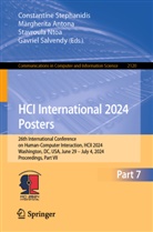 Margherita Antona, Stavroula Ntoa, Stavroula Ntoa et al, Gavriel Salvendy, Constantine Stephanidis - HCI International 2024 Posters