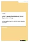Anonymous - Global Compact. Greenwashing versus Eigenverantwortung