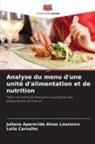 Juliana Aparecida Alves Lourenço, Leila Carvalho - Analyse du menu d'une unité d'alimentation et de nutrition