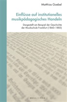 Matthias Goebel - Einflüsse auf institutionelles musikpädagogisches Handeln