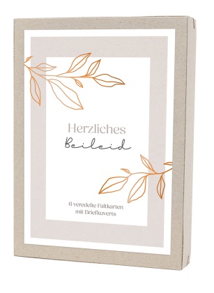 Kartenbox - Herzliches Beileid Kartenbox