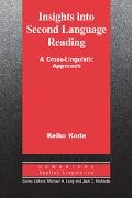 Keiko Koda, Koda Keiko, Michael H. Long, Jack C. Richards - Insights into Second Language Reading