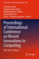 Paulo J. Sequeira Gonçalves, Maheshkumar H Kolekar et al, Arpan Kumar Kar, Maheshkumar H. Kolekar, Pradeep Kumar Singh, Pradeep Kumar Singh... - Proceedings of International Conference on Recent Innovations in Computing