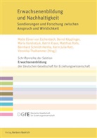 Malte Ebner von Eschenbach, Bernd Käpplinger, Bernd Käpplinger (Prof. Dr.), Maria Kondratjuk, Kondratjuk (Jun.Prof, Katrin Kraus... - Erwachsenenbildung und Nachhaltigkeit
