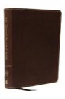 Thomas Nelson - KJV, Journal the Word Bible, Bonded Leather, Brown, Red Letter Edition, Comfort Print