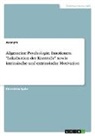 Anonym, Anonymous - Allgemeine Psychologie. Emotionen, "Lokalisation der Kontrolle" sowie intrinsische und extrinsische Motivation