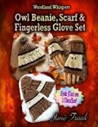 Janis Frank - Owl Beanie, Scarf and Fingerless Glove Set