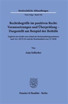 Anja Sollacher - Rechtsbegriffe im positiven Recht: Voraussetzungen und Überprüfung - Dargestellt am Beispiel der Beihilfe