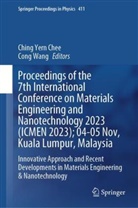 Ching Yern Chee, Wang, Cong Wang, Ching Yern Chee - Proceedings of the 7th International Conference on Materials Engineering and Nanotechnology 2023 (ICMEN 2023); 04-05 Nov, Kuala Lumpur, Malaysia