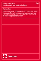 Thomas Kolb - Notwendigkeit, Methoden und Grenzen einer Harmonisierung der Verfolgungsverjährung in der Europäischen Union