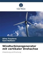 Gani Balbaev, Alina Fazylova - Windturbinengenerator mit vertikaler Drehachse