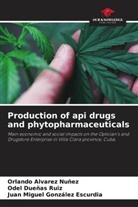 Orlando Alvarez Nuñez, Odel Dueñas Ruiz, Juan Miguel González Escurdia - Production of api drugs and phytopharmaceuticals