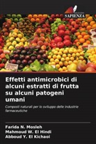 Farida N. Mosleh, Mahmoud W. El Hindi, Abboud Y. El Kichaoi - Effetti antimicrobici di alcuni estratti di frutta su alcuni patogeni umani