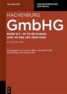 Max Hachenburg, Ralf Peter Anders, Alexander Baur, Heribert Hirte, Gerhard Pape, Gerhard Pape u a... - Gesetz betreffend die Gesellschaften mit beschränkter Haftung (GmbHG) - Band 3/2: §§ 78-88; Anh. §§ 266, 283-283d StGB