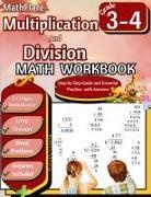 Mathflare Publishing - Multiplication and Division Math Workbook 3rd and 4th Grade