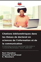 Ravi Chandran, K. Manoharn, Gorantla SivaPrasad - Citations bibliométriques dans les thèses de doctorat en sciences de l'information et de la communication