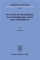 Leon Frese - Der Schutz des Beschäftigten bei Beschuldigungen durch einen Whistleblower