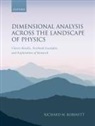Prof Richard W. (Professor Emeritus Robinett, Richard W. Robinett - Dimensional Analysis Across the Landscape of Physics
