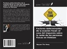 Nguyen Thu Hang - Factores determinantes de la evasión fiscal: el caso del impuesto sobre la renta de las personas físicas en Vietnam