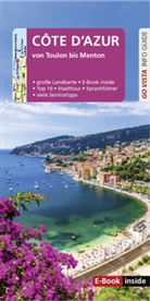 Manuela Blisse, Uwe Lehmann - GO VISTA: Reiseführer Côte d'Azur, m. 1 Karte