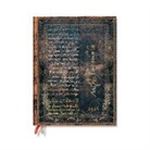 Paperblanks - Michelangelo, Handwriting (Embellished Manuscripts Collection) Ultra 12-month Horizontal Hardback Dayplanner 2025 (Wrap Closure)