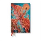 Paperblanks - Firebird (Birds of Happiness) Mini 12-month Horizontal Softcover Flexi Dayplanner 2025 (Elastic Band Closure)
