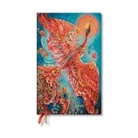 Paperblanks - Firebird (Birds of Happiness) Maxi 12-month Horizontal Softcover Flexi Dayplanner 2025 (Elastic Band Closure)