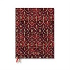 Paperblanks - Red Velvet Ultra 12-month Vertical Softcover Flexi Dayplanner 2025 (Elastic Band Closure)