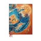 Paperblanks - Skybird (Birds of Happiness) Ultra 12-month Vertical Softcover Flexi Dayplanner 2025 (Elastic Band Closure)