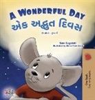 Kidkiddos Books, Sam Sagolski - A Wonderful Day (English Gujarati Bilingual Children's Book)