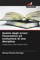 Manuel Macías Borrego - Analisi degli errori: Panoramica ed evoluzione di una disciplina