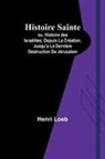 Henri Loeb - Histoire Sainte; ou, Histoire des Israélites; Depuis La Création, Jusqu'a La Dernière Destruction De Jérusalem
