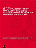 Paul Greguss - Ein Lignit aus dem Miozän von Rixhöft und einige wichtige Beobachtungen an einem "Knorria"-Stamm