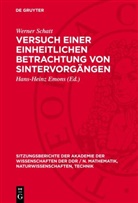 Werner Schatt, Hans-Heinz Emons - Versuch einer einheitlichen Betrachtung von Sintervorgängen