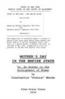 Constantia Munda - Mother's Day in the Empire State Or, An Answer to the Arraignment of Women