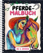 Topulo-Verlag, Topulo-Verlag - Pferde-Malbuch für Kinder ab 6 Jahren