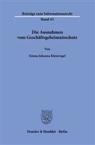 Emma Johanna Kleinvogel - Die Ausnahmen vom Geschäftsgeheimnisschutz