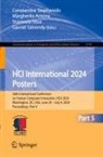 Margherita Antona, Stavroula Ntoa, Stavroula Ntoa et al, Gavriel Salvendy, Constantine Stephanidis - HCI International 2024 Posters