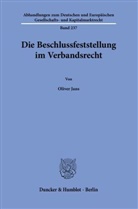 Oliver Jans - Die Beschlussfeststellung im Verbandsrecht