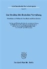Zur Struktur der deutschen Verwaltung.