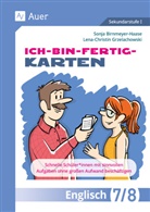 Sonja Birnmeyer-Haase, Lena-Christin Grzelachowski - Ich-bin-fertig-Karten Englisch Klassen 7-8