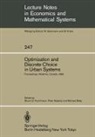 Michael Batty, Bruce G. Hutchinson, Peter Nijkamp - Optimization and Discrete Choice in Urban Systems
