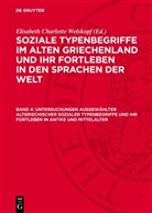 Elisabeth Charlotte Welskopf - Soziale Typenbegriffe im alten Griechenland und ihr Fortleben in den Sprachen der Welt - Band 4: Untersuchungen ausgewählter altgriechischer sozialer Typenbegriffe und ihr Fortleben in Antike und Mittelalter