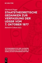 Eberhard Poppe, Heinrich Scheel - Staatstheoretische Gedanken zur Verfassung der UdSSR vom 7. Oktober 1977