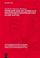 Elisabeth Charlotte Welskopf - Probleme der Sklaverei als Privateigentumsverhältnis in der Antike